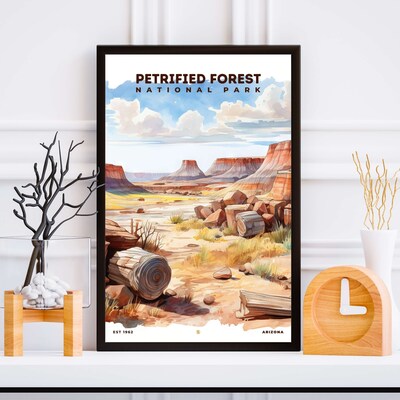Petrified Forest National Park Poster, Travel Art, Office Poster, Home Decor | S8 - image5